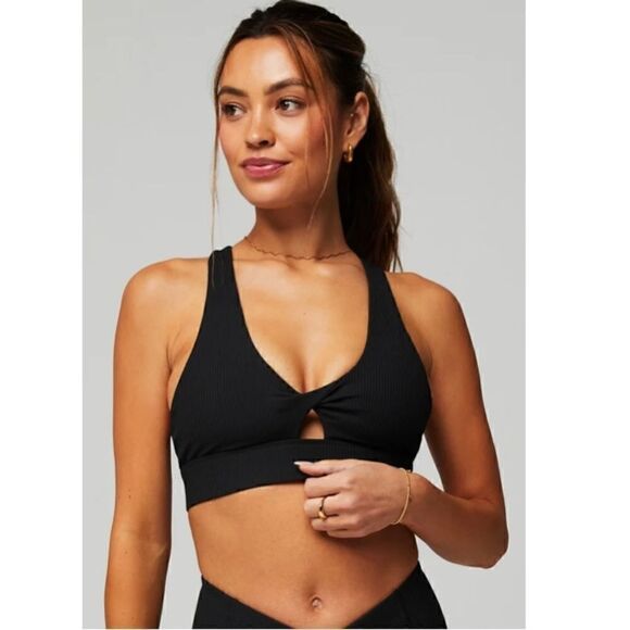 Fabletics Twist Front Medium Impact Black Bra size XL- excellent condition - Picture 9 of 10